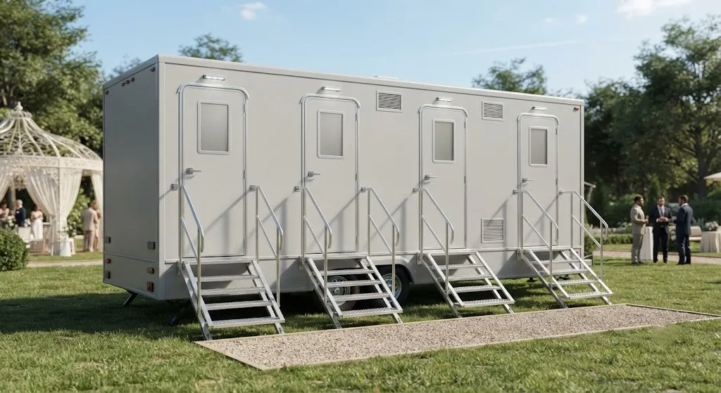 4 Stall Restroom Trailer in Bridgeport, CT