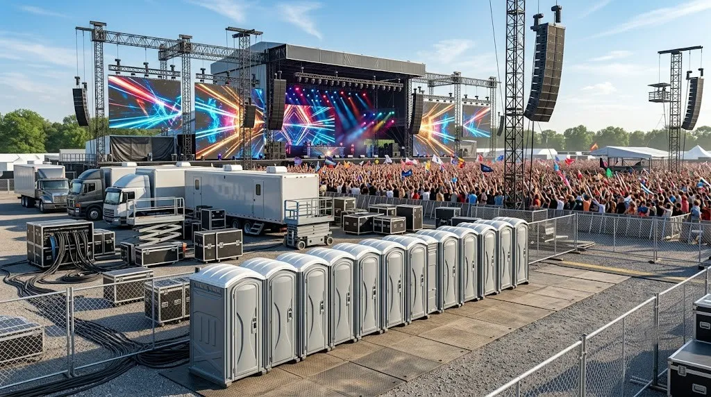 Concert Restroom Rental in Bridgeport, CT